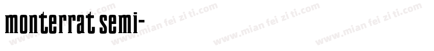 monterrat semi字体转换